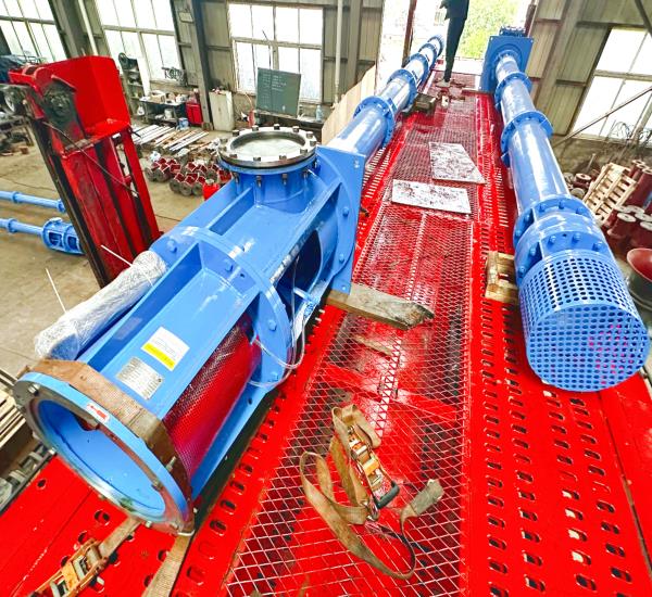 Vertical turbine pump loading Vertical turbine pump loading